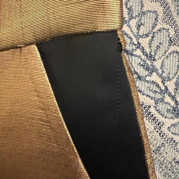 NWT Dice Kayek Gold Tapered Black Side Stripe Trousers - Size 6 - Picture 11 of 12